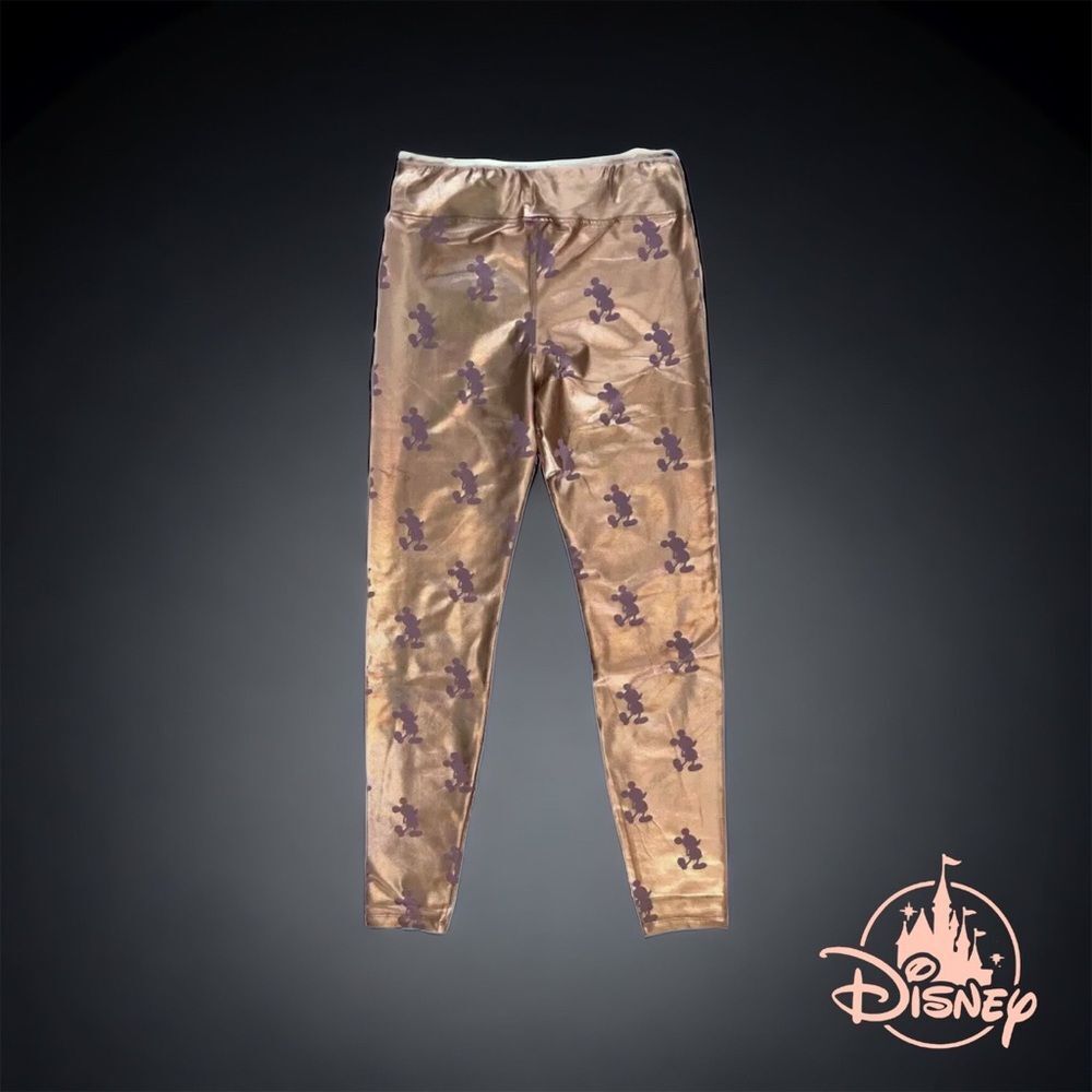 Disney Rose Gold Iridescent Metallic Leggings